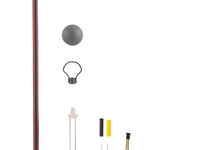Viessmann H0 - 6727 - H0 Bausatz Holzmastleuchte DDR-Reichsbahn, LED warmweiß