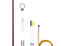 Viessmann TT - 6927 - TT Bausatz Holzmastleuchte DDR-Reichsbahn, LED warmweiß