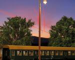 Viessmann TT - 6961 - TT Holzmastleuchte DDR-Reichsbahn, LED warmweiß - Artikelbild