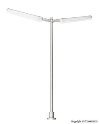 Viessmann TT - 6999 - TT Schlanke Straßenleuchte doppelt, 2 LEDs weiß - Artikelbild