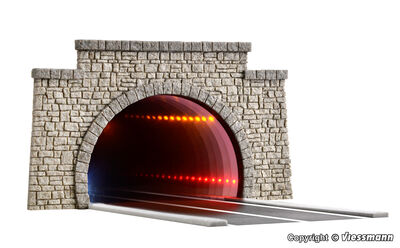 Viessmann - 5097 - H0 Straßentunnel klassisch, mit LED Spiegeleffekt und Tiefenwirkung - Artikelbild