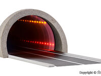 Viessmann - 5098 - H0 Straßentunnel modern, mit LED Spiegeleffekt und Tiefenwirkung
