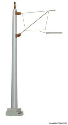 Viessmann H0 - 4108 - H0 Betonmast mit Kurzausleger für Neubaustrecken - Artikelbild