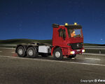 Viessmann H0 - 8011 - H0 MB ACTROS 3-achs Sattelschlepper mit Rundumleuchten, Basis, Funktionsmodell - Artikelbild
