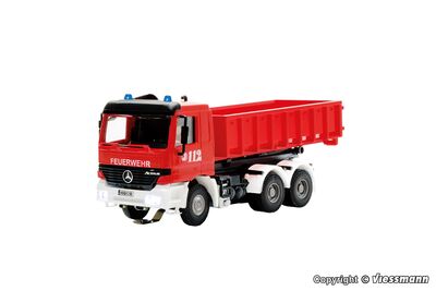 Viessmann H0 - 8050 - H0 Feuerwehr MB ACTROS 3-achs mit Abrollcontainer und Rundumleuchten, Basis, Funktionsmodell - Artikelbild