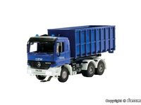 Viessmann H0 - 8070 - H0 THW MB ACTROS 3-achs mit Abrollcontainer und Rundumleuchten, Basis, Funktionsmodell