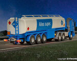 Viessmann H0 - 8033 - H0 MB ACTROS 3-achs Zugmaschine mit ARAL Tankauflieger, Basis, Funktionsmodell - Artikelbild