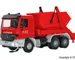 Viessmann H0 - 8053 - H0 Feuerwehr MB ACTROS 3-achs Absetzkipper mit Rundumleuchten, Basis, Funktionsmodell - Artikelbild