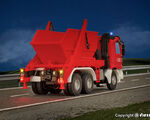 Viessmann H0 - 8053 - H0 Feuerwehr MB ACTROS 3-achs Absetzkipper mit Rundumleuchten, Basis, Funktionsmodell - Artikelbild