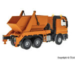 Viessmann H0 - 8040 - H0 MB ACTROS 3-achs Absetzkipper mit Rundum- leuchten, kommunalorange, Basis, Funktionsmodell - Artikelbild