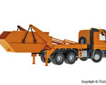 Viessmann H0 - 8040 - H0 MB ACTROS 3-achs Absetzkipper mit Rundum- leuchten, kommunalorange, Basis, Funktionsmodell - Artikelbild