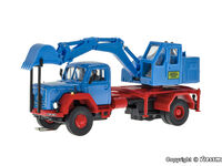 Viessmann H0 - 8135 - H0 MAGIRUS DEUTZ 2-achs Eckhauber mit Baggeraufbau Basis, Funktionsmodell