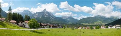 Vollmer H0 - 46106 - Hintergrundkulisse Alpenvorland, vierteilig, L 266 x B 80 cm, ersetzt 46111 - Artikelbild
