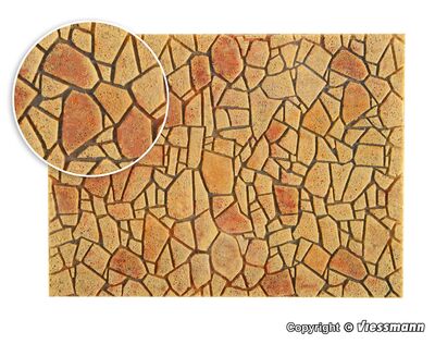 Vollmer 0 - 48727 - 0 Polygonalplatte aus Steinkunst, mediterran L 55,5 x B 16 cm - Artikelbild