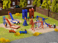 Vollmer H0 - 43665 - H0 Deko-Set Kinderspielplatz