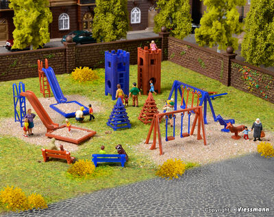Vollmer H0 - 43665 - H0 Deko-Set Kinderspielplatz - Artikelbild