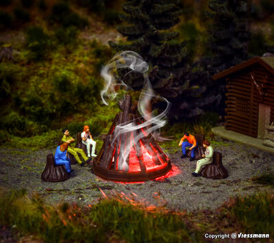 Vollmer H0 - 43667 - H0 Lagerfeuer - Artikelbild