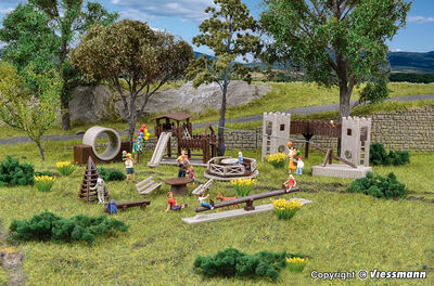 Vollmer H0 - 43668 - H0 Deko-Set Abenteuerspielplatz - Artikelbild
