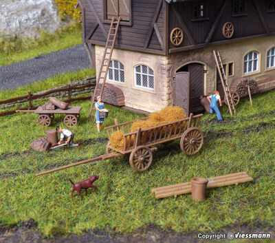 Vollmer H0 - 43699 - H0 Deko-Set Bauernhof - Artikelbild