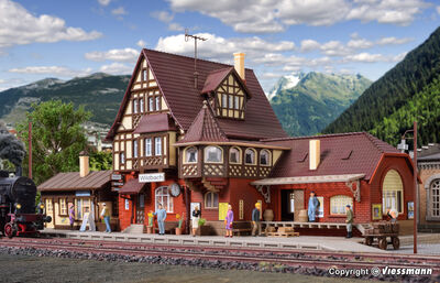 Vollmer H0 - 43512 - H0 Bahnhof Wildbach - Artikelbild