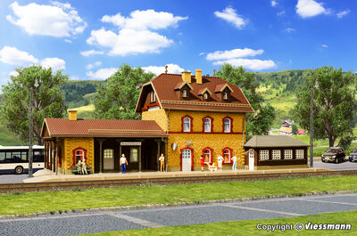 Vollmer H0 - 43520 - H0 Bahnhof Benediktbeuern - Artikelbild