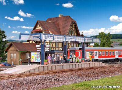 Vollmer H0 - 43534 - H0 Bahnsteig Emswald - Artikelbild