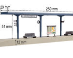 Vollmer H0 - 43537 - H0 Bahnsteig Kreuzeck - Artikelbild