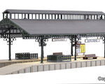 Vollmer H0 - 43545 - H0 Bahnsteighalle mit LED-Beleuchtung, Funktionsbausatz - Artikelbild