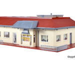 Vollmer H0 - 43632 - H0 Burger King Schnellrestaurant mit Innen- einrichtung und LED-Beleuchtung, Funktionsbausatz - Artikelbild