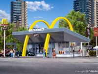 Vollmer H0 - 43634 - H0 McDonald´s Schnellrestaurant mit McDrive