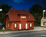 Vollmer H0 - 43659 - H0 Backstein-Siedlungshaus - Artikelbild