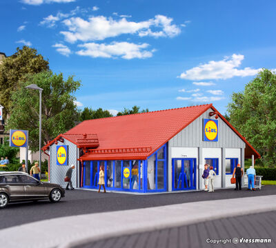 Vollmer H0 - 43662 - H0 Supermarkt LIDL - Artikelbild
