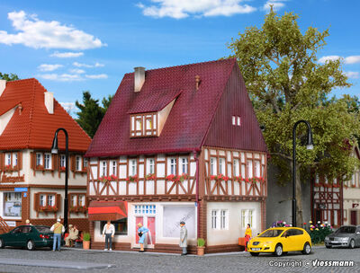 Vollmer H0 - 43669 - H0 Buchhandlung Bahnhofstraße 9 - Artikelbild