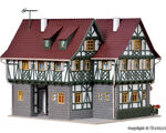 Vollmer H0 - 43683 - H0 Konditorei mit Eissalon, Inneneinrichtung und LED-Beleuchtung, Funktionsbausatz - Artikelbild