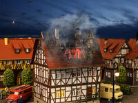 Vollmer H0 - 43728 - H0 Brennendes Haus