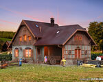 Vollmer H0 - 43744 - H0 Bauernhaus mit Remise - Artikelbild
