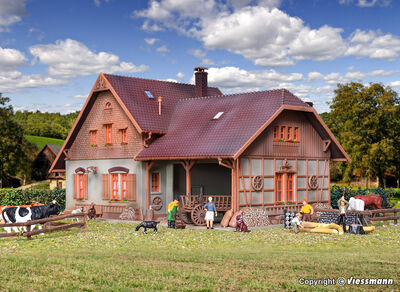 Vollmer H0 - 43744 - H0 Bauernhaus mit Remise - Artikelbild