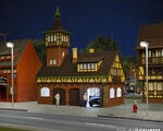 Vollmer H0 - 43756 - H0 Gerätehalle mit Turm, dreiständig - Artikelbild