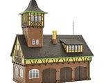 Vollmer H0 - 43756 - H0 Gerätehalle mit Turm, dreiständig - Artikelbild