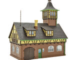 Vollmer H0 - 43756 - H0 Gerätehalle mit Turm, dreiständig - Artikelbild