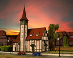 Vollmer H0 - 43768 - H0 Fachwerkkirche Altbach - Artikelbild