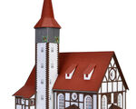 Vollmer H0 - 43768 - H0 Fachwerkkirche Altbach - Artikelbild