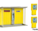 Vollmer H0 - 43777 - H0 DHL Packstation mit Briefkästen und Briefmarkenautomaten - Artikelbild