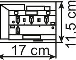 Vollmer H0 - 43783 - H0 Café mit Inneneinrichtung und LED-Beleuchtung, Funktionsbausatz - Artikelbild