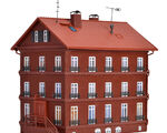 Vollmer H0 - 43805 - H0 Eisenbahner-Wohnhaus - Artikelbild