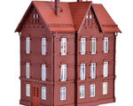 Vollmer H0 - 43806 - H0 Eisenbahner-Wohnhaus mit First - Artikelbild