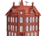 Vollmer H0 - 43807 - H0 Eisenbahner-Wohnhaus, Eckhaus - Artikelbild
