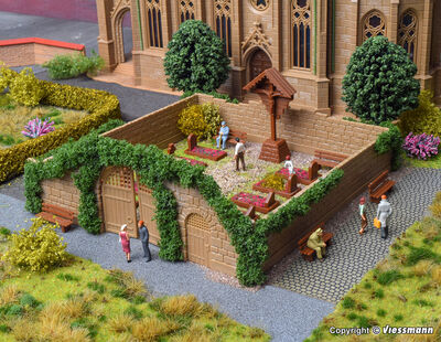 Vollmer H0 - 43861 - H0 Deko-Set Friedhof - Artikelbild