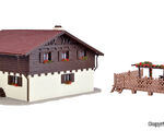 Vollmer H0 - 43960 - H0 Almgasthof mit Holzterrasse - Artikelbild