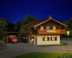 Vollmer H0 - 43961 - H0 Pension mit Carport - Artikelbild